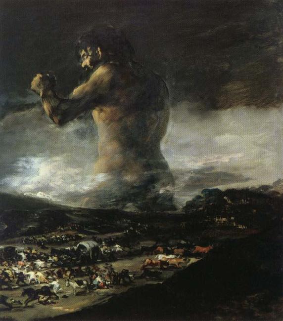 Francisco Goya The Colossus or Panic